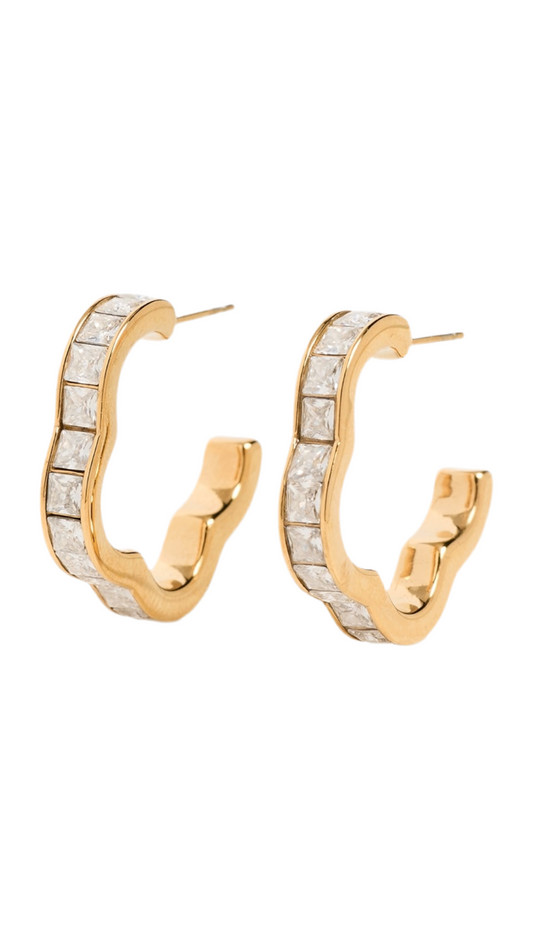 Luxe Wave Hoops