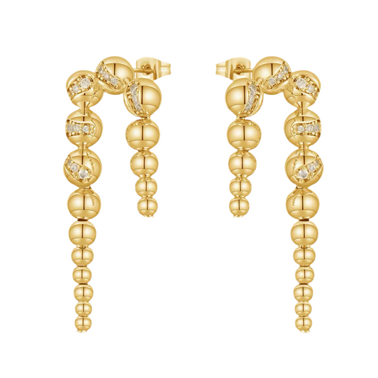 Mila Pavé Drop Earrings