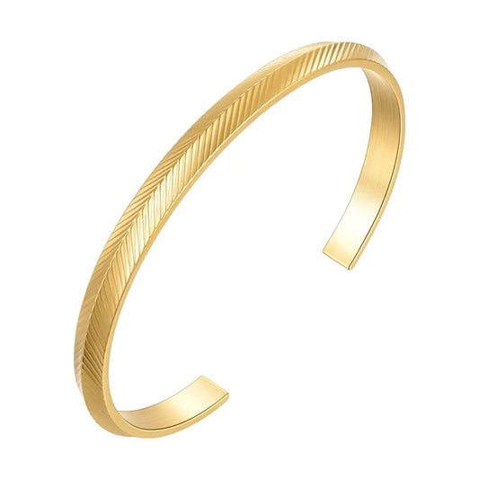 Textured Gold Cuff