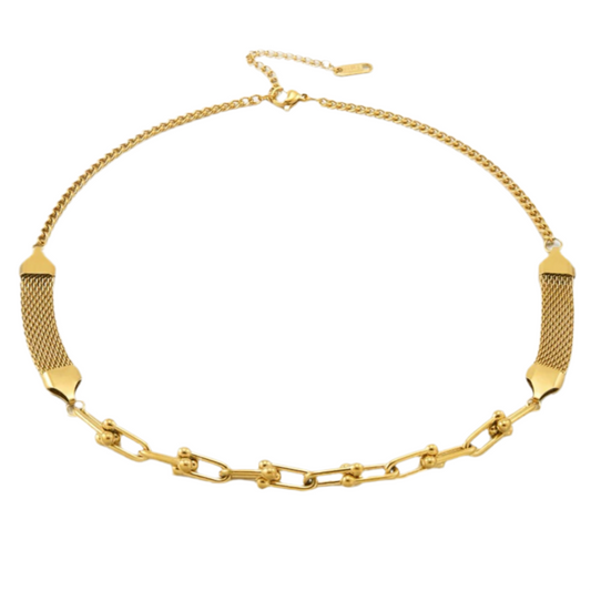 Golden Mesh Necklace