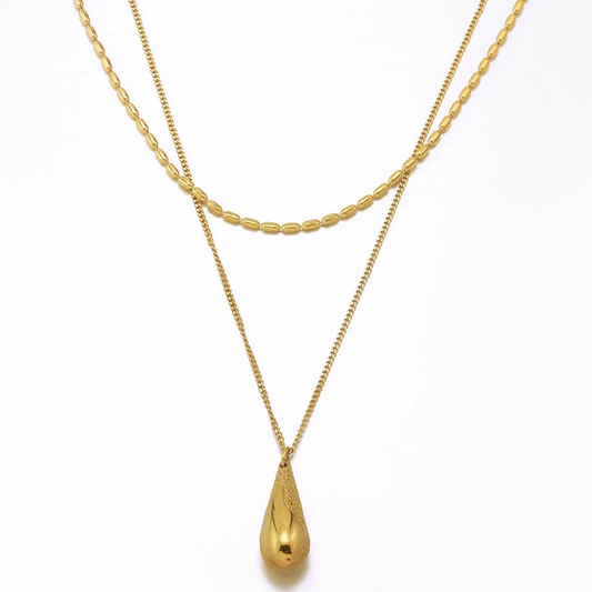 Golden Teardrop Necklace