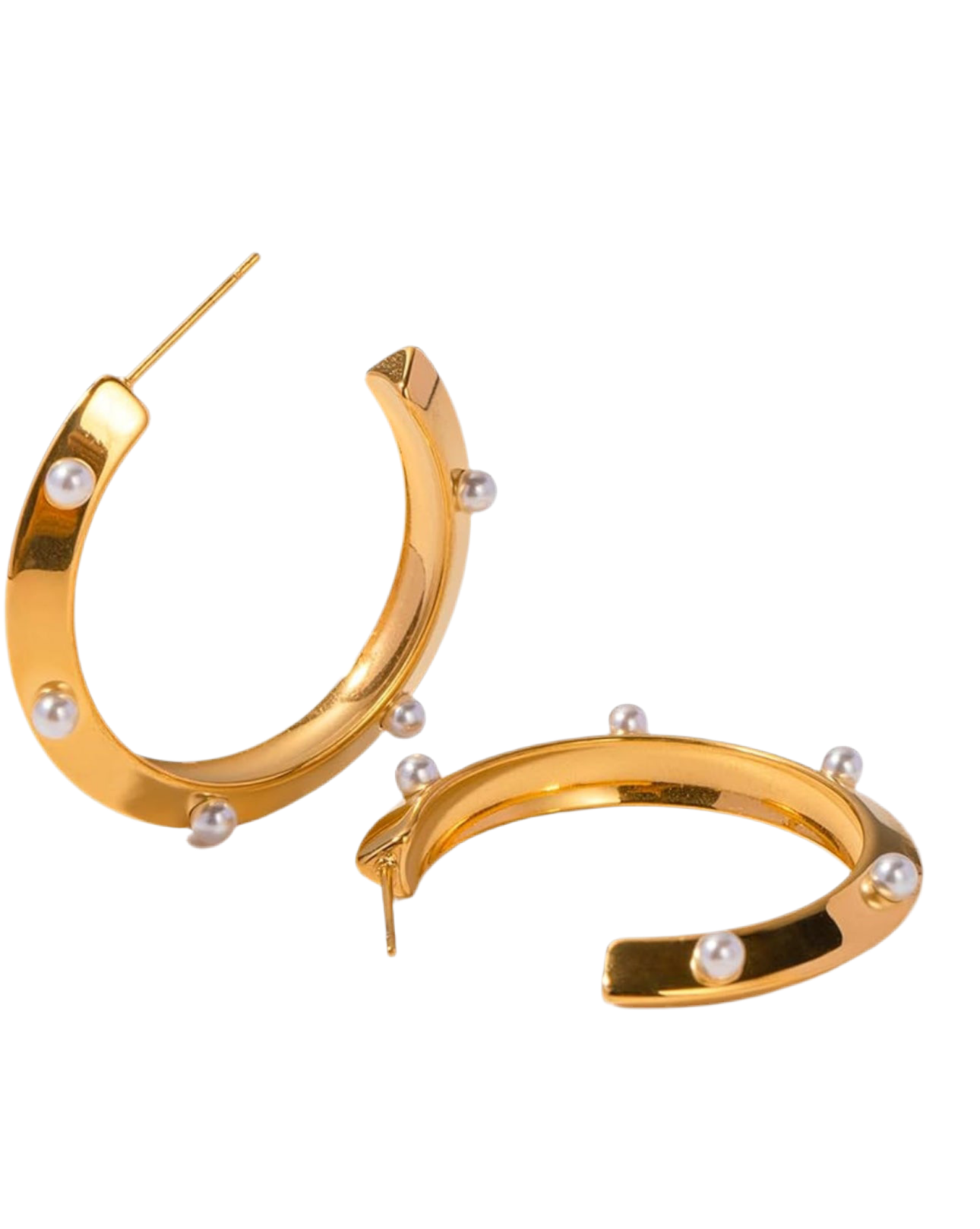 Perle Hoop Earrings