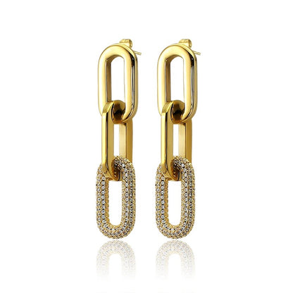 Luxe Link Dangle Earrings