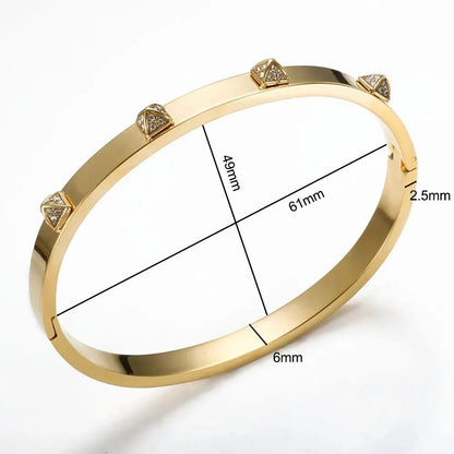 Radiant Pyramid Bangle