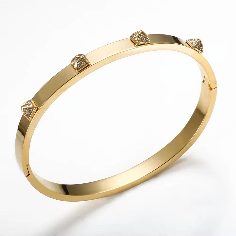 Radiant Pyramid Bangle